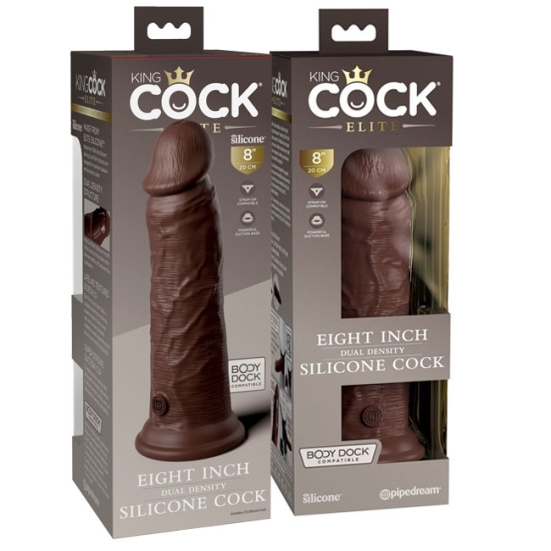 Фаллос King Cock 8" Silicone Dual Density
