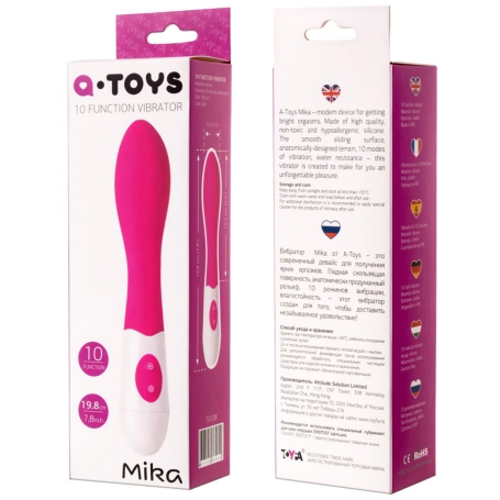 Розовый вибратор A-Toys Mika