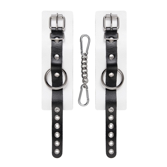 Бело-черные наручники Pecado