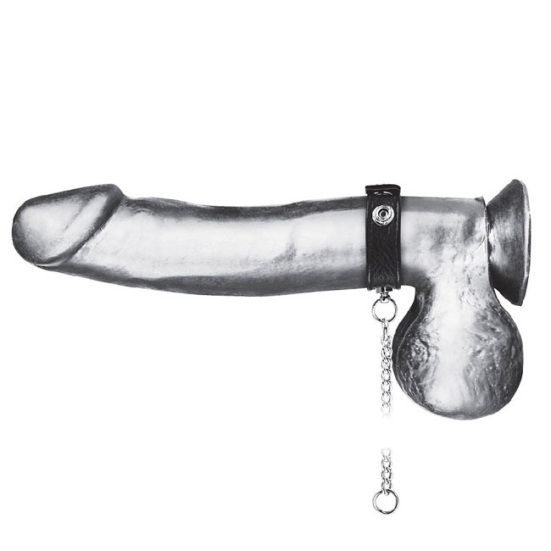 Поводок на пенис Snap Cock Ring With 12" Leash