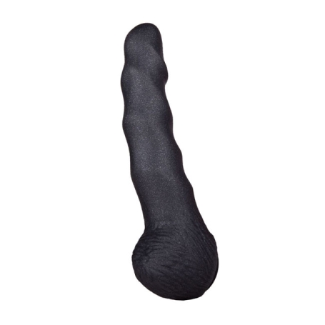 Фаллос-насадка Lovething Black Bent 2