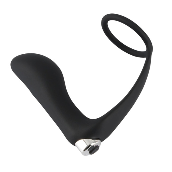 Пробка с кольцом Black Velvets Vibrating Ring &amp; Plug